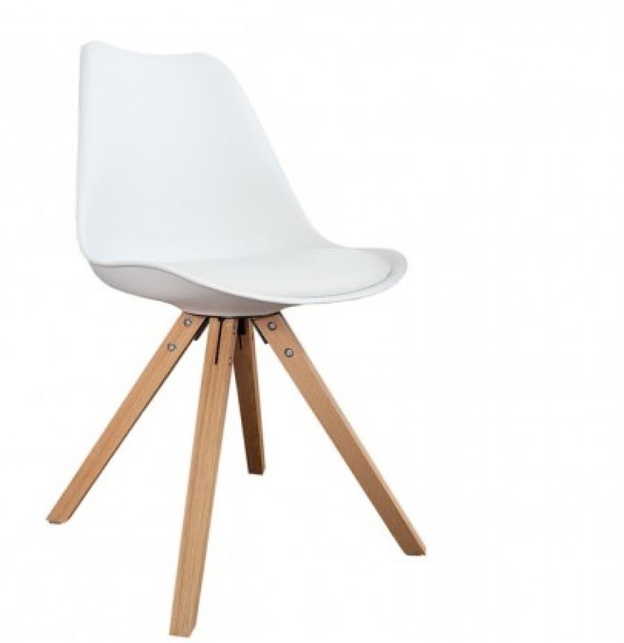 Krzesło Modern Art Wood białe  